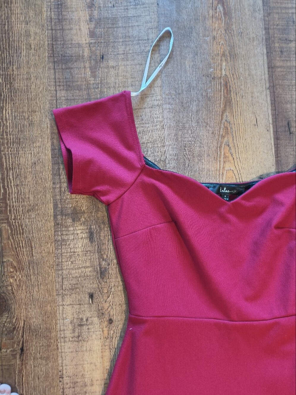 Lulus NWT Ruby Red Short Sleeved Salsa Dance Formal Maxi Ruffled Dress Size S - Picture 6 of 9